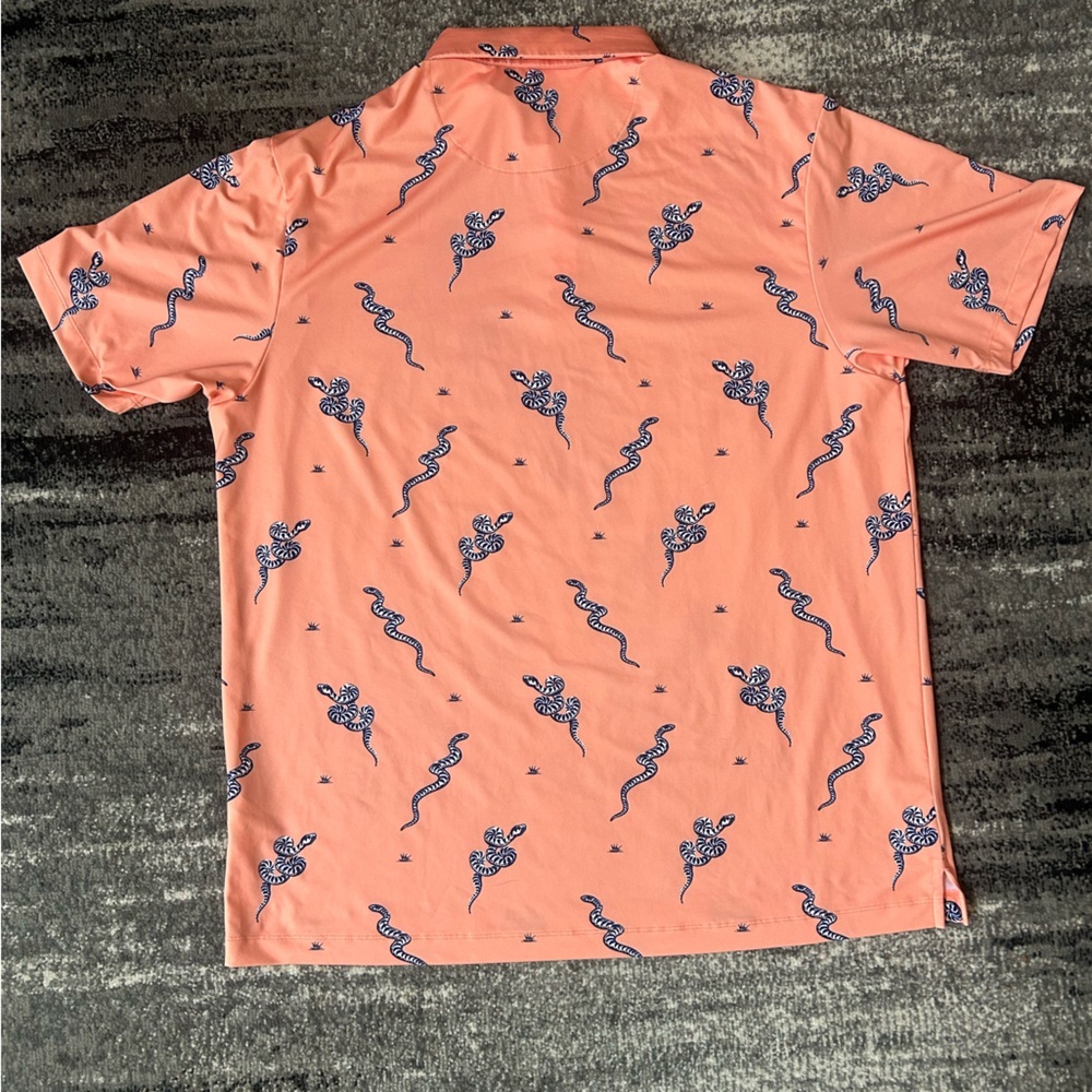 BAD BIRDIE Men’s Sidewinder Snake Golf Polo - Picture 11 of 11